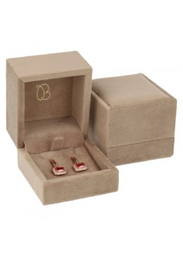 ESTUCHE PARA PENDIENTES COLOR ARENA 61x66x55 Mm. VT-1-P-AR