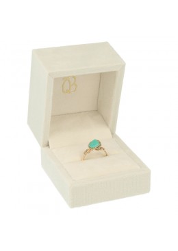 ESTUCHE PARA ANILLO COLOR BEIGE 61x66x55 Mm. VT-1-S-BE