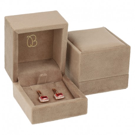 ESTUCHE PARA PENDIENTES COLOR ARENA 61x66x55 Mm. VT-1-P-AR