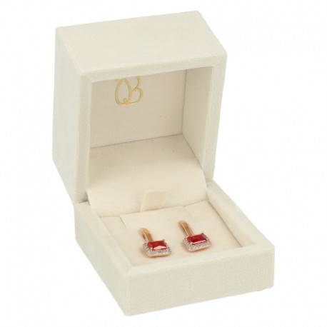 ESTUCHE PARA PENDIENTES COLOR BEIGE 61x66x55 Mm. VT-1-P-BE