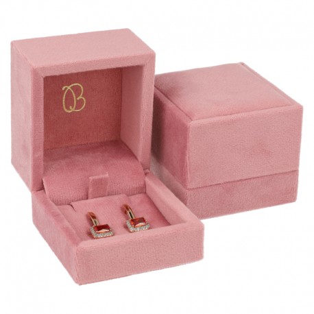 ESTUCHE PARA PENDIENTES COLOR ROSA 61x66x55 Mm. VT-1-P-RS