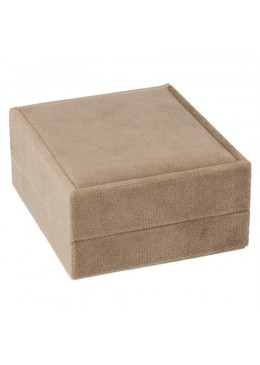 ESTUCHE PARA PENDIENTES COLOR ARENA 72x83x37 Mm. VT-3-P-AR