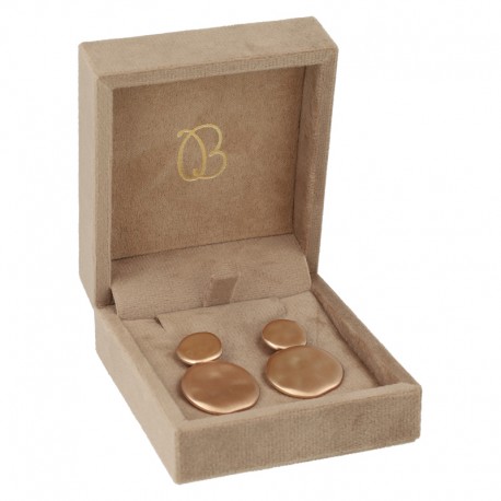 ESTUCHE PARA PENDIENTES COLOR ARENA 72x83x37 Mm. VT-3-P-AR