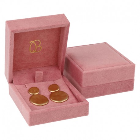 ESTUCHE PARA PENDIENTES COLOR ROSA 72x83x37 Mm. VT-3-P-RS