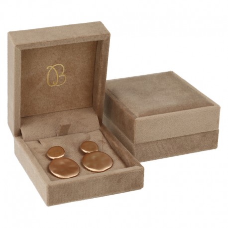 ESTUCHE PARA PENDIENTES COLOR ARENA 72x83x37 Mm. VT-3-P-AR