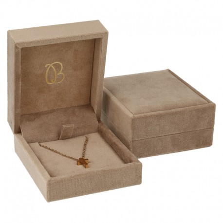 ESTUCHE PARA COLGANTE COLOR ARENA 72x83x37 Mm. VT-3-C-AR