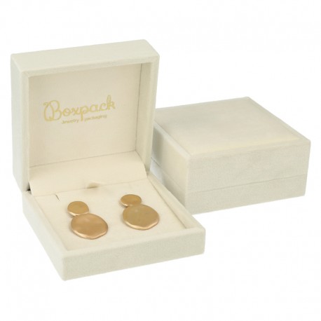 ESTUCHE PARA PENDIENTES COLOR BEIGE 90x90x43 Mm. VT-5-P-BE