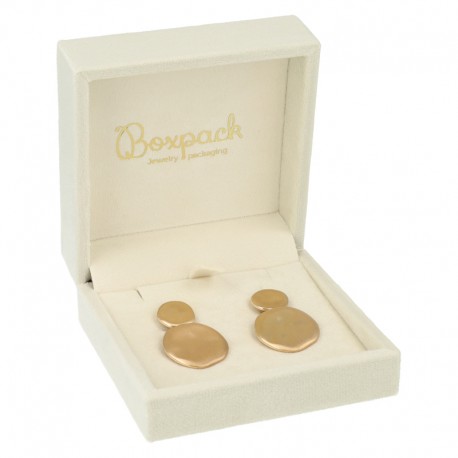 ESTUCHE PARA PENDIENTES COLOR BEIGE 90x90x43 Mm. VT-5-P-BE