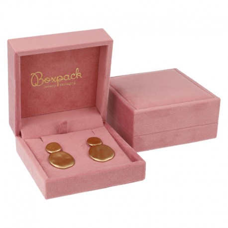 ESTUCHE PARA PENDIENTES COLOR ROSA 90x90x43 Mm. VT-5-P-RS
