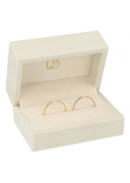 ESTUCHE PARA ALIANZAS COLOR BEIGE 77x51x41 Mm. VT-7-A-BE