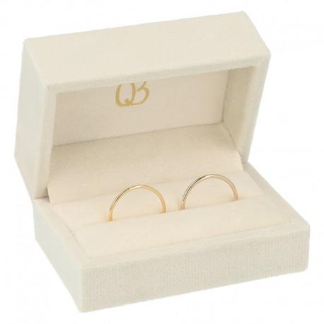 ESTUCHE PARA ALIANZAS COLOR BEIGE 77x51x41 Mm. VT-7-A-BE