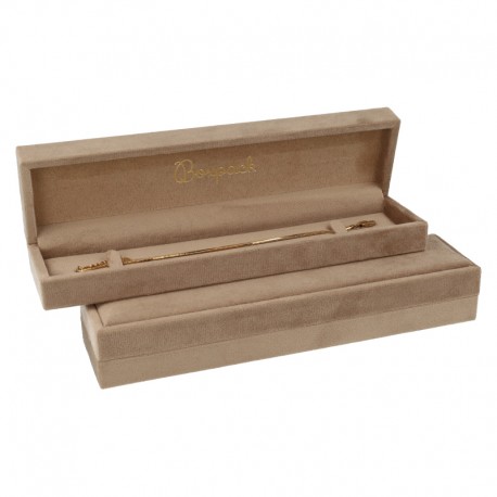 ESTUCHE PARA PULSERA EXTENDIDA COLOR ARENA 220x55x36 Mm. VT-8-PR-AR