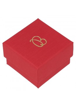 Caja de carton forrada de papel para anillo sortija de joyeria y bisuteria EP-42