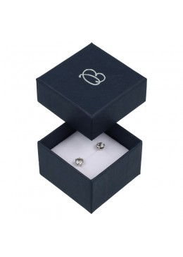 Caja de carton forrada de papel para anillo sortija de joyeria y bisuteria EP-42
