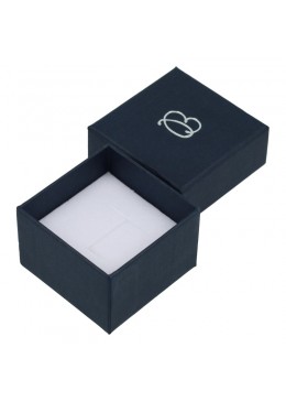 Caja de carton forrada de papel para anillo sortija de joyeria y bisuteria EP-42
