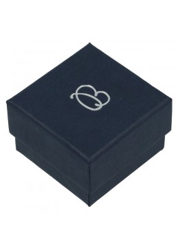 Caja de carton forrada de papel para anillo sortija de joyeria y bisuteria EP-42