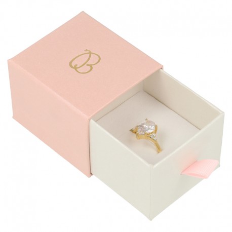 CAJA SORTIJA O PENDIENTES 55x50x42 Mm. ROSA SG-1-RS-B