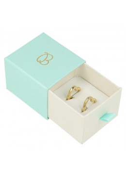 CAJA PARA SORTIJA O PENDIENTES 55x50x42 Mm AGUAMARINA SG-1-AQ-B