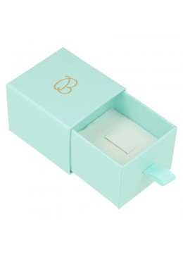 CAJA PARA ANILLO O PENDIENTES 55x50x42 Mm AGUAMARINA SG-1-AQ-AQ