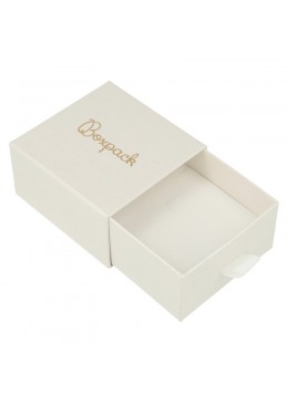 CAJA COLGANTE Y PENDIENTES 73x70x40 Mm. BLANCA SG-2-B-B