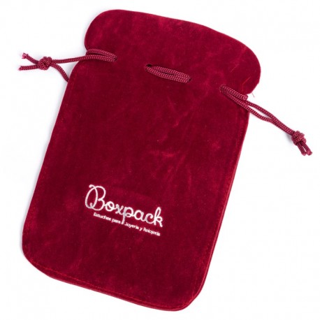 Bolsa de antelina imitacion terciopelo para joyeria bisuteria y joyas F-6-bu