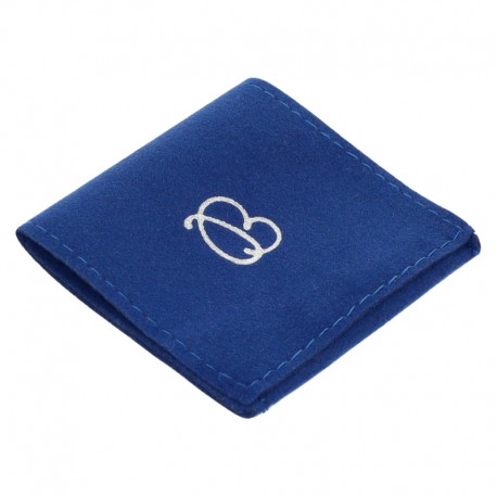 Bolsa de antelina azul de 56x56 mm para joyeria bisuteria y joyas a-201-a