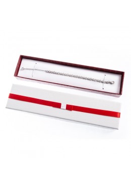Caja de carton imitacion cocodrilo para pulsera extendida joyeria y bisuteria 233x53x25 Mm. SW-51
