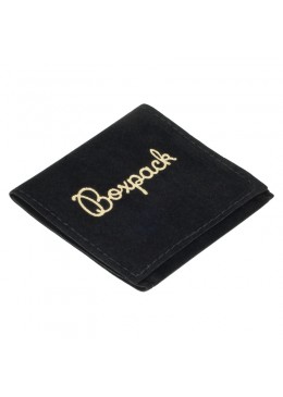Bolsa de antelina negra de 79x79 mm para joyeria bisuteria y joyas a-202-n