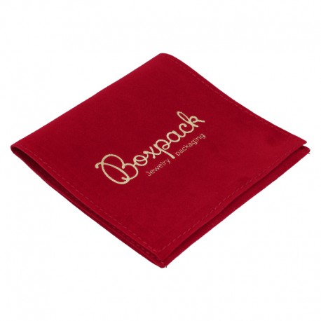 Bolsa de antelina burdeos de 100x100 mm para joyeria bisuteria y joyas a-203-bu