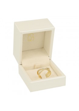 ESTUCHE COLOR BEIGE PARA SORTIJA PATILLA 62x67x56 Mm. WD-1-SP