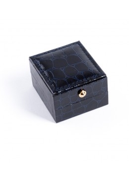 Estuche forrado de polipiel imitacion cocodrilo para pendientes E-7-P