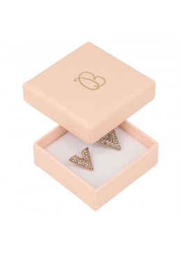 Caja de cartón para anillo o pendientes para joyería, bisutería joyas PT-45-RS