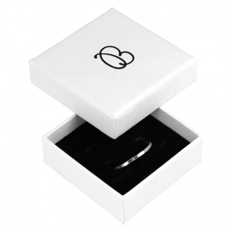 Caja de cartón para anillo o pendientes para joyería, bisutería joyas PT-45-B