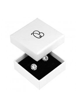Caja de cartón para anillo o pendientes para joyería, bisutería joyas PT-45-B