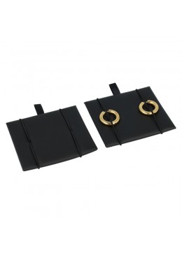 Bandeja negra12 pares de pendientes de aro 315x225x30 mm BJ-12PA-N