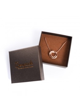 Caja de carton efecto perlado para colgante de joyeria bisuteria joyas Q-81