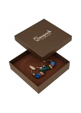 Caja de cartón marrón para collar o gargantilla de joyeria y bisuteria EP-17-M