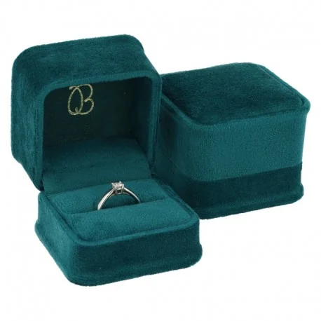 Estuche para Sortija Labios Verde 58x58x49mm para joyeria y bisuteria MD-1-S-VE