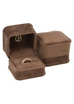 Estuche para Sortija Labios marrón 58x58x49mm para joyeria y bisuteria MD-1-S-M