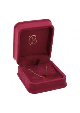 Estuche para colgante burdeos 71x83x44 mm para joyeria y bisuteria MD-3-C-BU