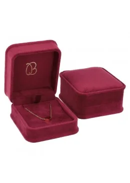 Estuche para colgante Burdeos 71x83x44 mm para joyeria y bisuteria MD-3-C-BU