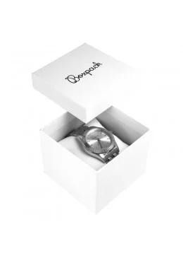 Caja para Reloj o Brazalete blanca de 90x90x76 mm. para joyeria y relojeria MP-99