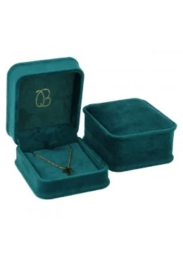 Estuche para colgante verde 71x83x44 mm para joyeria y bisuteria MD-3-C-VE