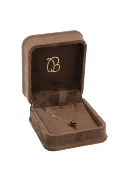 Estuche para colgante marron 71x83x44 mm para joyeria y bisuteria MD-3-C-M