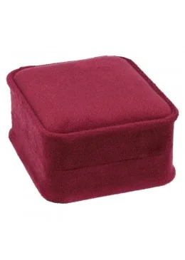 Estuche cerrado burdeos 71x83x44 mm para joyeria y bisuteria MD-3-P-BU