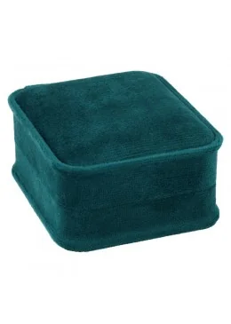 Estuche cerrado verde 71x83x44 mm para joyeria y bisuteria MD-3-P-VE