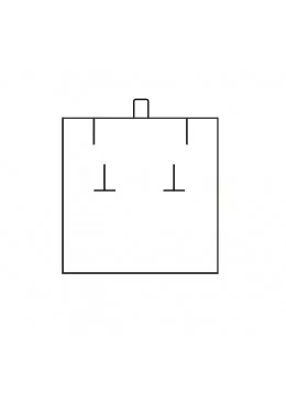 Estuche para pendientes marron 71x83x44 mm para joyeria y bisuteria MD-3-P-M