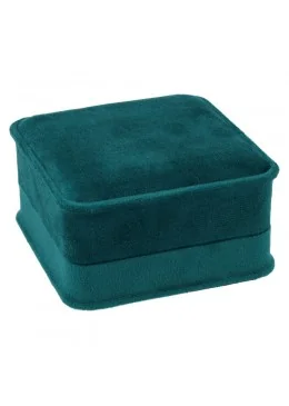 Estuche cerrado verde 94x95x53 mm para joyeria y bisuteria MD-5-C-VE