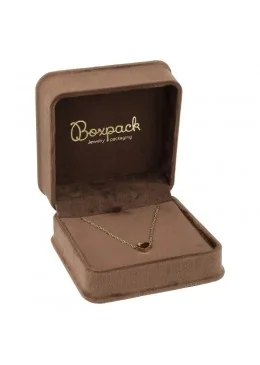 Estuche para colgante marrón 94x95x53 mm para joyeria y bisuteria MD-5-C-M