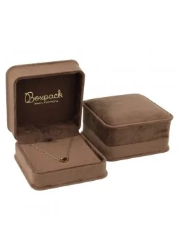Estuche para colgante marrón 94x95x53 mm para joyeria y bisuteria MD-5-C-M